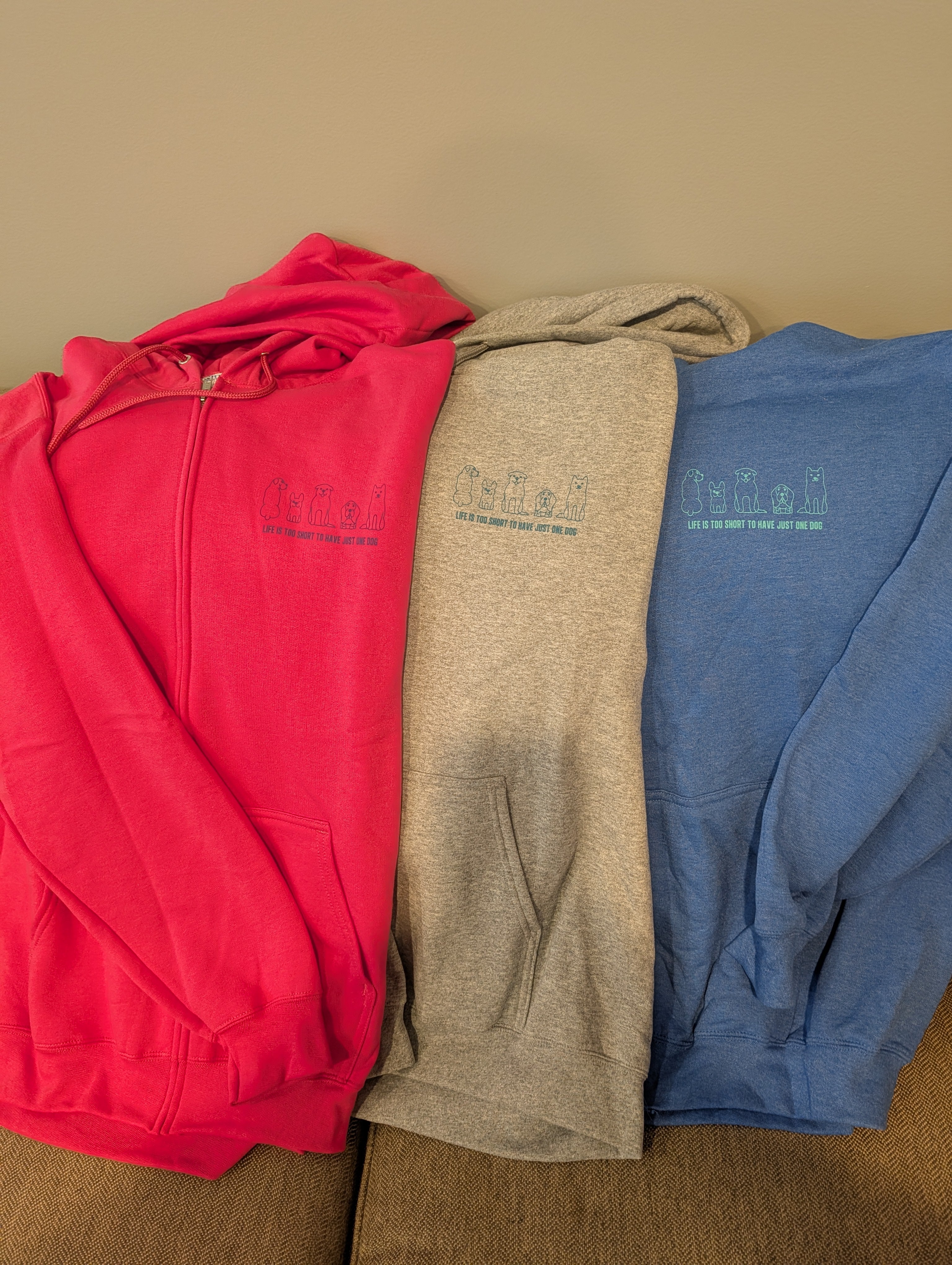 Zip up Hoodie - Life is too short
