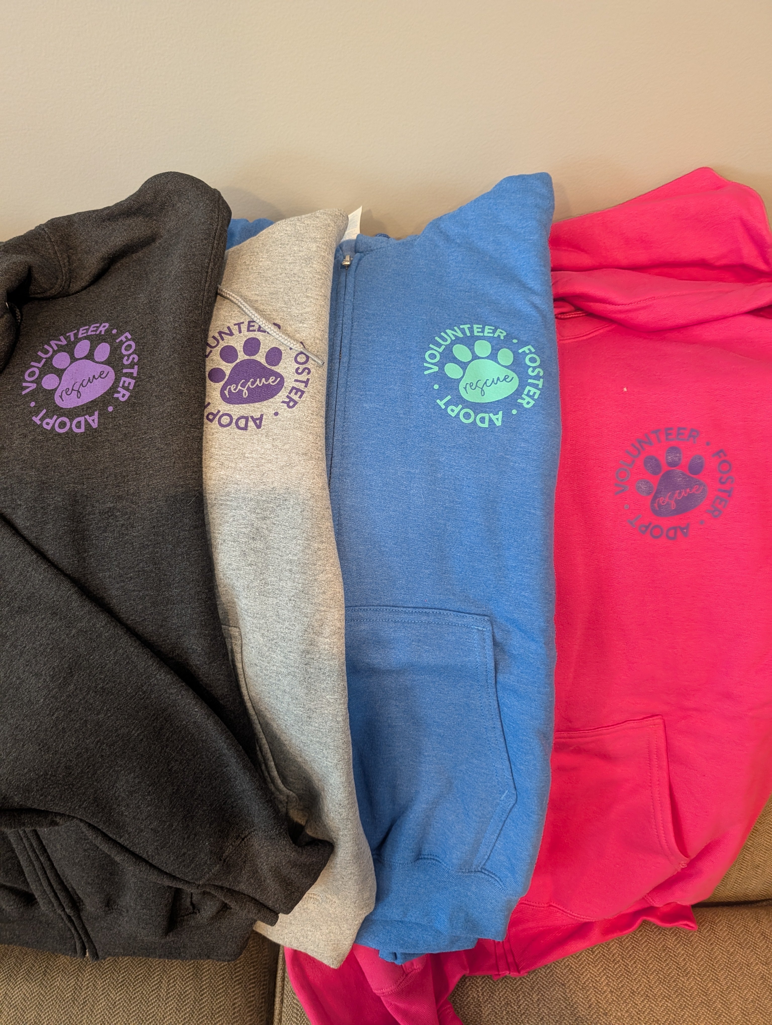 Zip up hoodie - Volunteer Foster Adopt