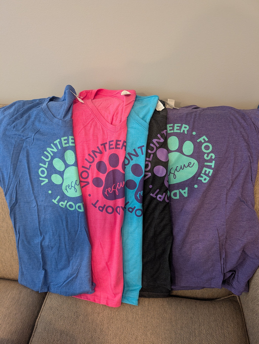Women's cut V-neck T-Shirt - Volunteer Foster Adopt